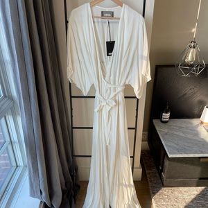 Reformation Winslow dress in white